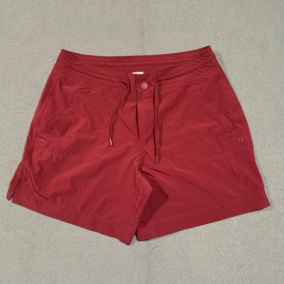 Athletic Works Pants - Athletic Works Women Red Casual Shorts Size LG 12-14 Drawstring Waist Pocketed‎